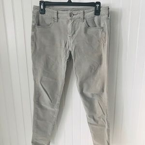 American Eagle Sateen Jegging Light Gray